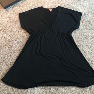 Black dress or swimsuit cover up